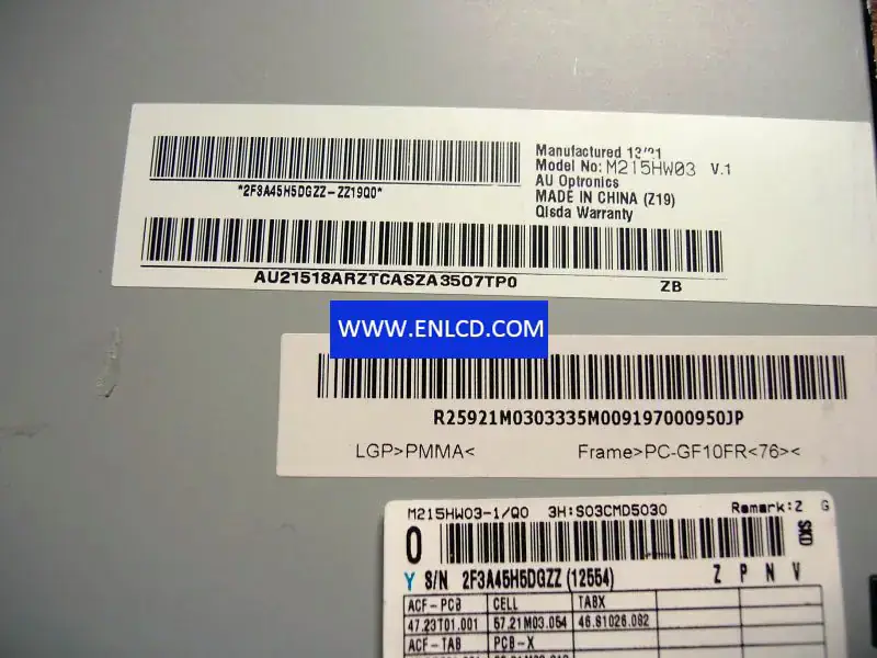 Sostituzione del pannello LCD M215HW03 V1Q0 AUO