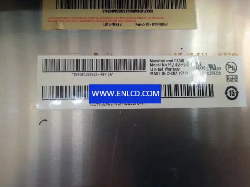 M240HW01 V2 AUO LCD panel replacement for Desktop Monitor