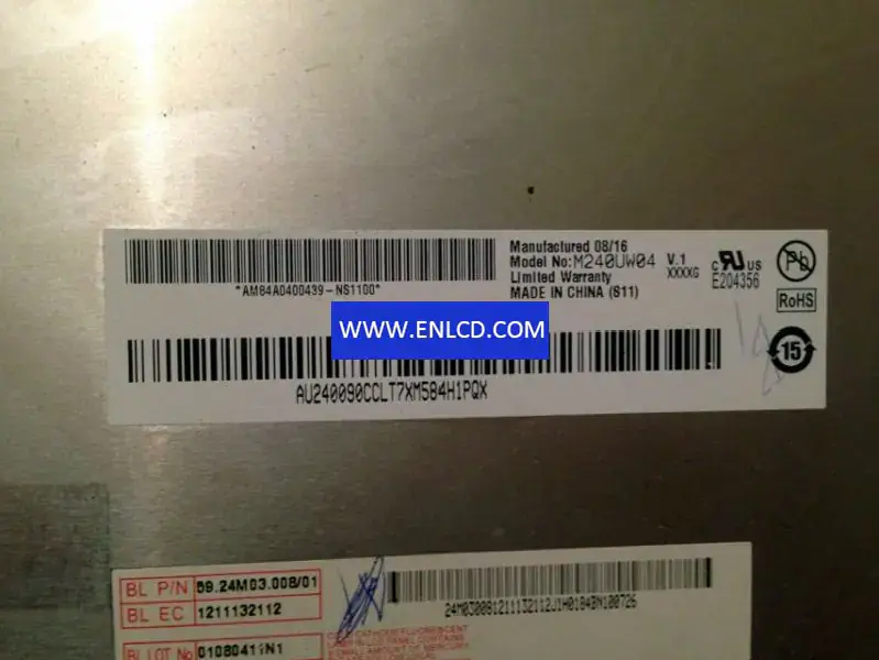 AUO M240UW04 V1 LCD panel for Desktop Monitor