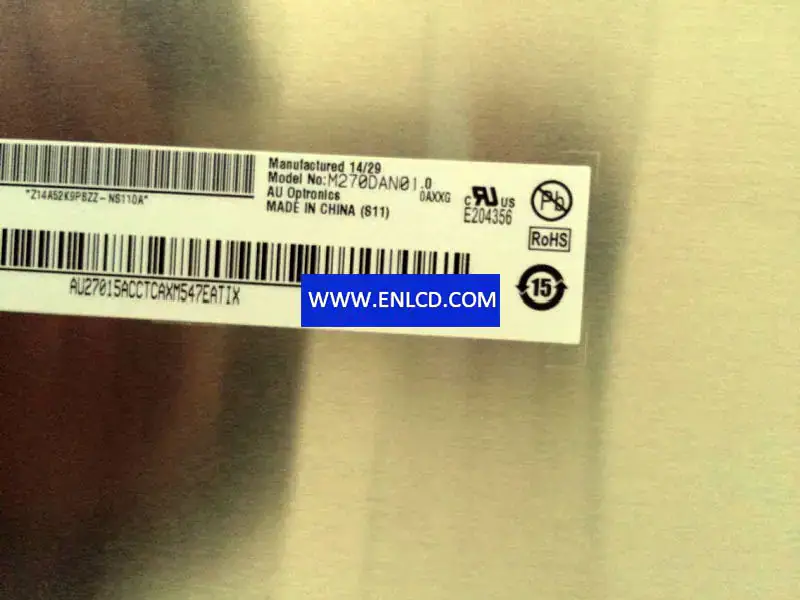 Remplacement du panneau LCD M270DAN01.0 AUO