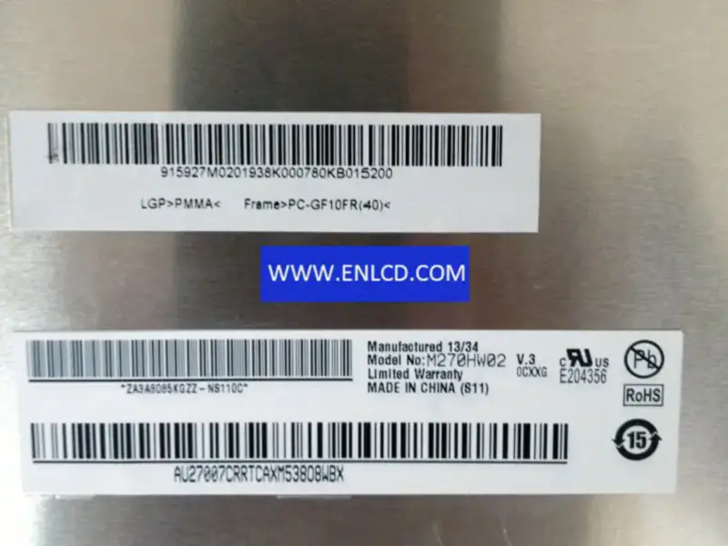 AUO M270HW02 V3 LCD panel