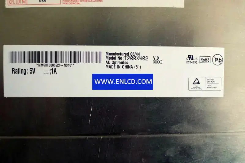 T200XW02 V0 AUO LCD-Panel-Ersatz für Touch Panel