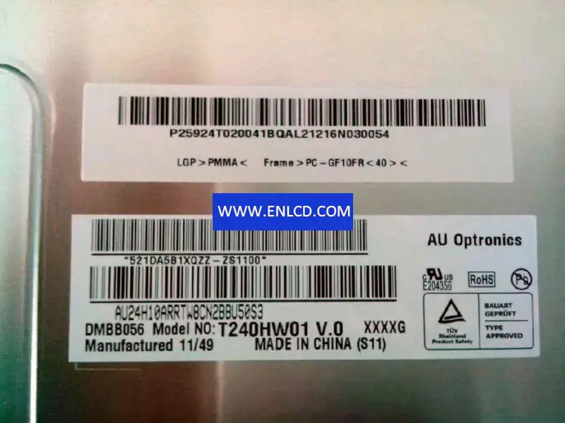 Remplacement du panneau LCD T240HW01 V0 AUO