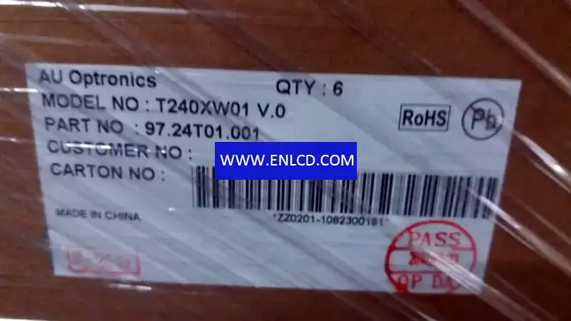 Remplacement du panneau LCD T240XW01 V0 AUO pour écran tactile
