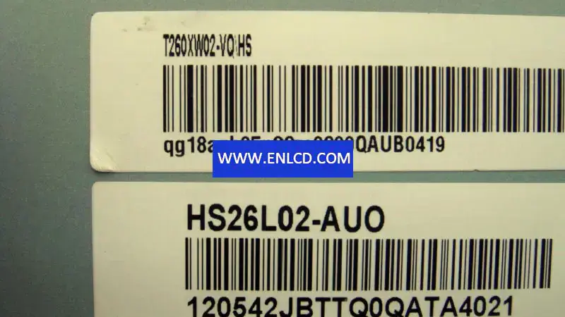 Remplacement du panneau LCD T260XW02 V0 AUO pour téléviseurs