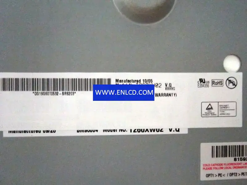 T260XW02 VQ AUO LCD panel replacement for TV Sets