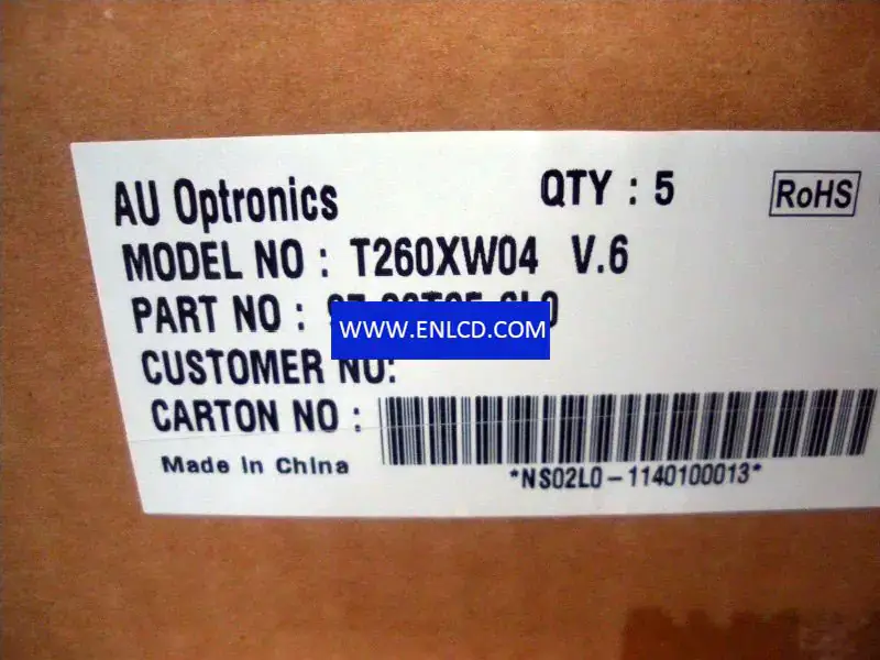 T260XW04 V6 AUO LCD panel replacement for TV Sets
