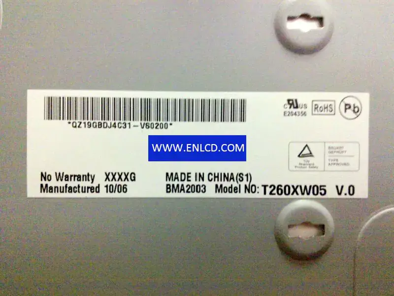 Remplacement du panneau LCD T260XW05 V0 AUO pour téléviseurs
