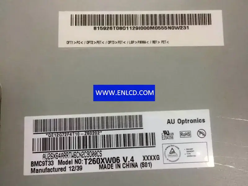 T260XW06 V4 AUO LCD panel replacement for TV Sets