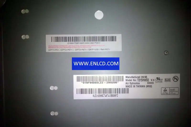 Remplacement du panneau LCD T315HW02 V0 AUO