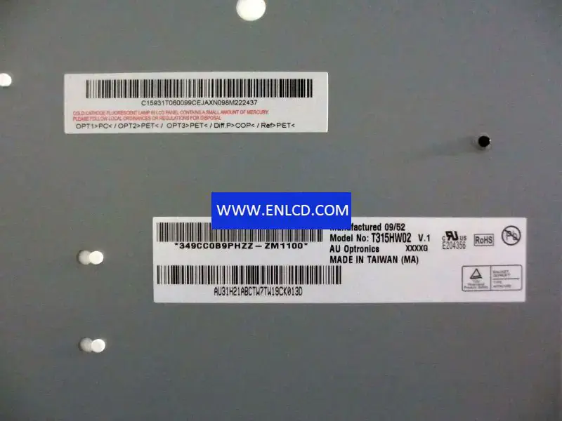 Remplacement du panneau LCD T315HW02 V1 AUO pour téléviseurs
