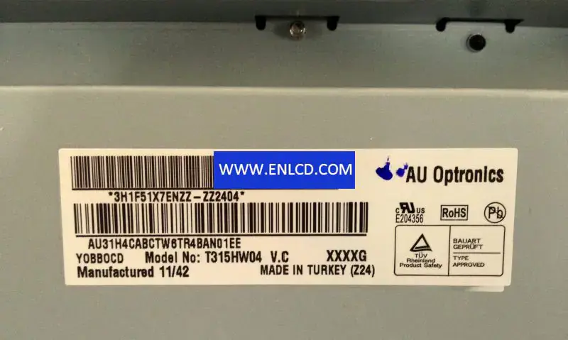 T315HW04 VC AUO Pannello LCD sostitutivo per televisori