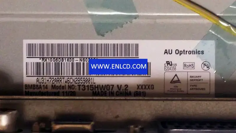 Remplacement du panneau LCD T315HW07 V2 AUO pour téléviseurs