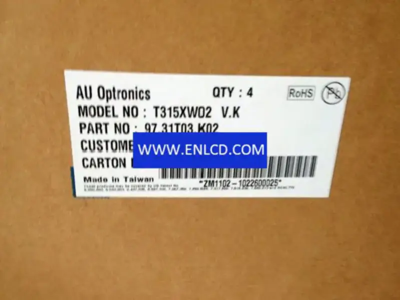 T315XW02 VK AUO LCD panel replacement