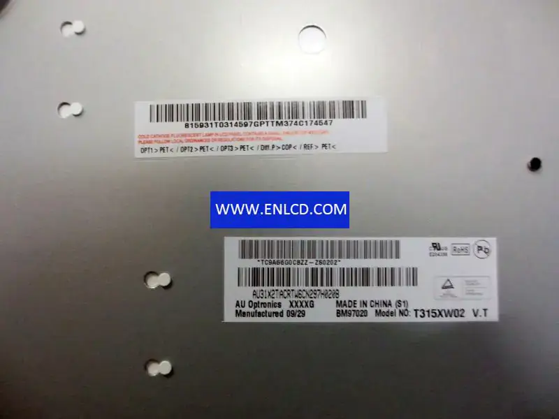 T315XW02 VT AUO LCD panel replacement for Touch Panel