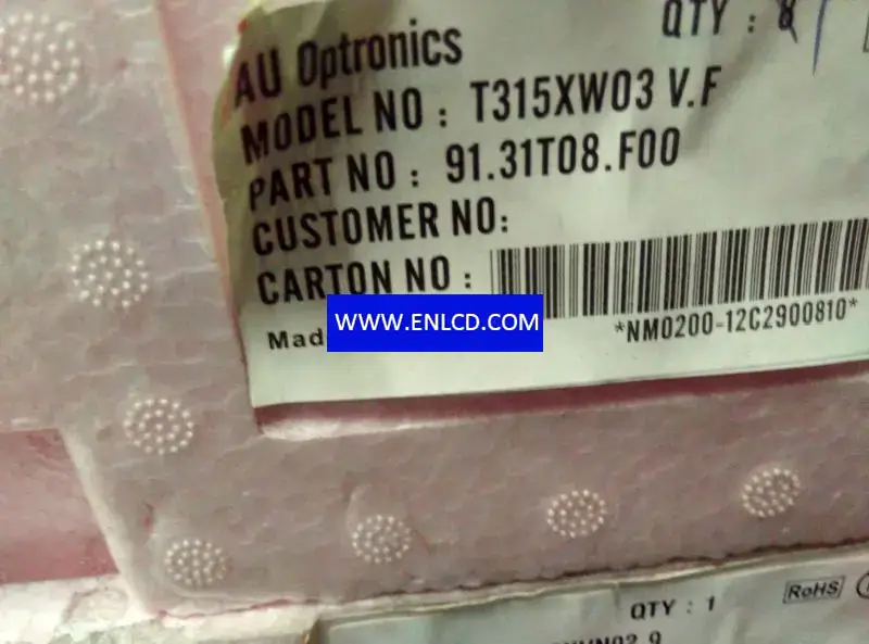 T315XW03 VF CELL AUO LCD panel replacement for TV Sets