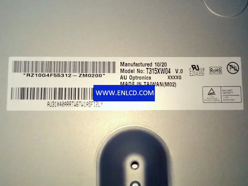 T315XW04 V0 AUO LCD panel replacement for Touch Panel