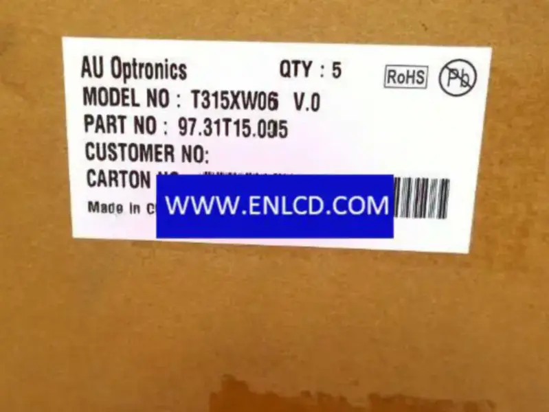 Remplacement du panneau LCD T315XW06 V0 AUO