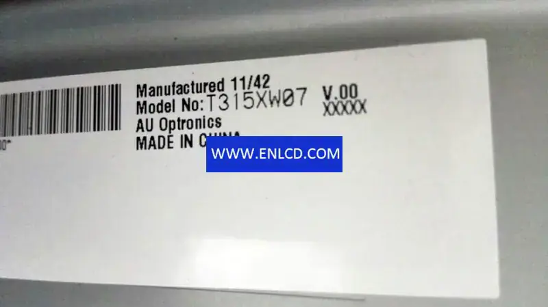 Remplacement du panneau LCD T315XW07 V0 AUO pour téléviseurs