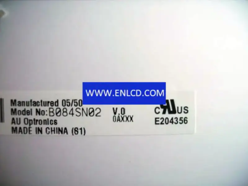 Remplacement du panneau LCD B084SN02 V0 AUO pour application industrielle