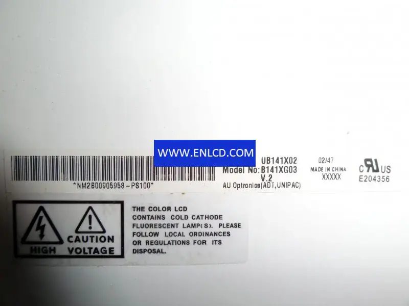 B141XG03 V2 AUO LCD panel replacement for Laptop