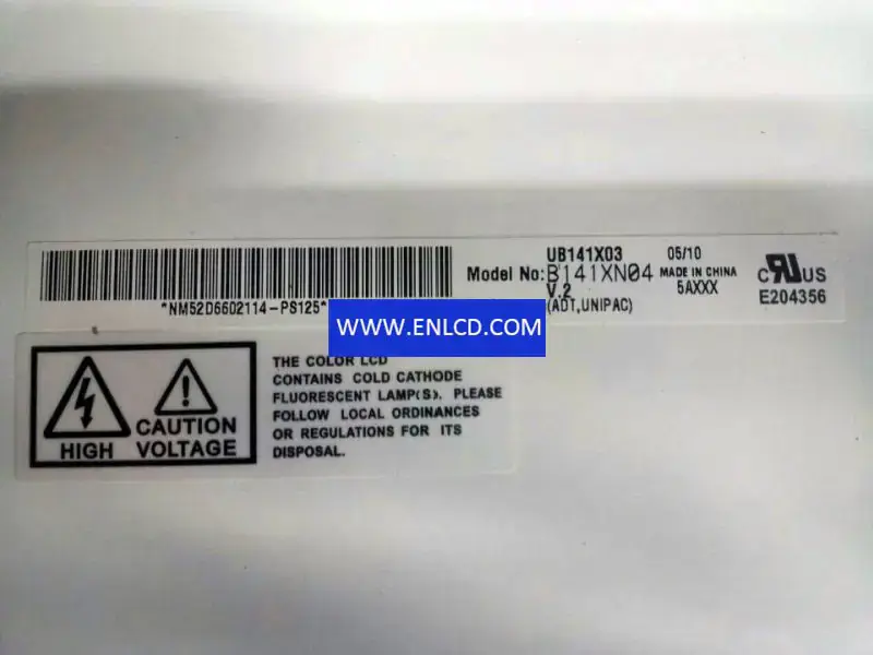 B141XN04 V2 AUO LCD panel replacement for Touchscreen