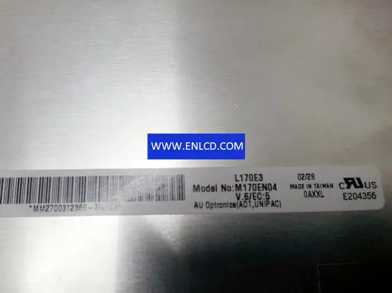Remplacement du panneau LCD M170EN04 V6 AUO pour moniteur de bureau