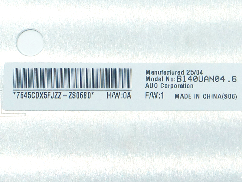 AUO B140UAN04.6 LCD
