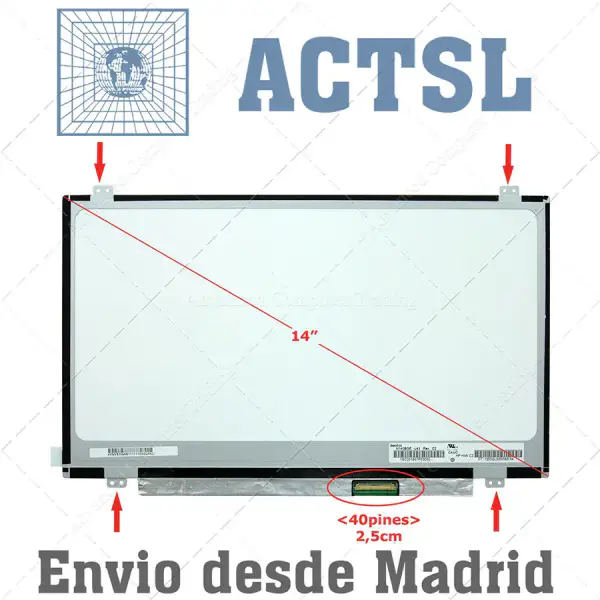 B140XTN02.B AUO LCD panel replacement for Laptop