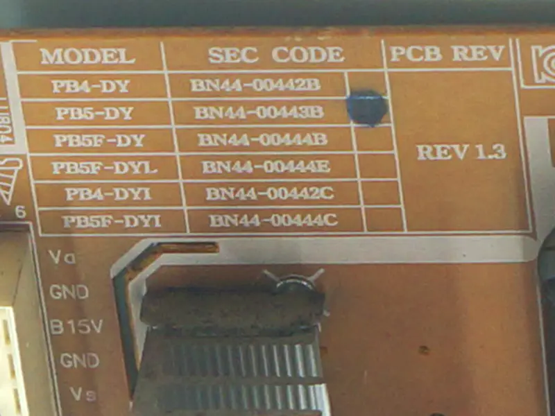 Samsung PS51D490A1 BN44-00443B Power Supply Board