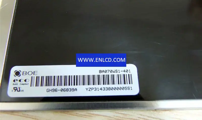 Remplacement du panneau LCD BOE BA070WS1-401 pour MP4 PMP, MID UMPC