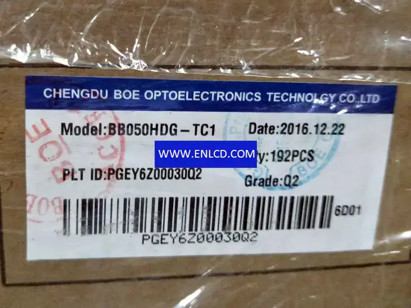 Remplacement du panneau LCD BB050HDG-TC1 BOE pour téléphone portable