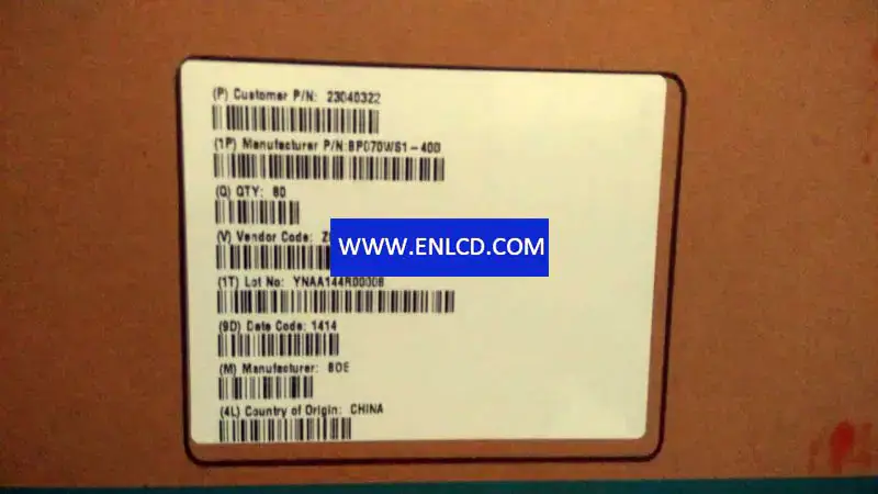 Remplacement du panneau LCD BP070WS1-400 BOE pour Pad et tablette