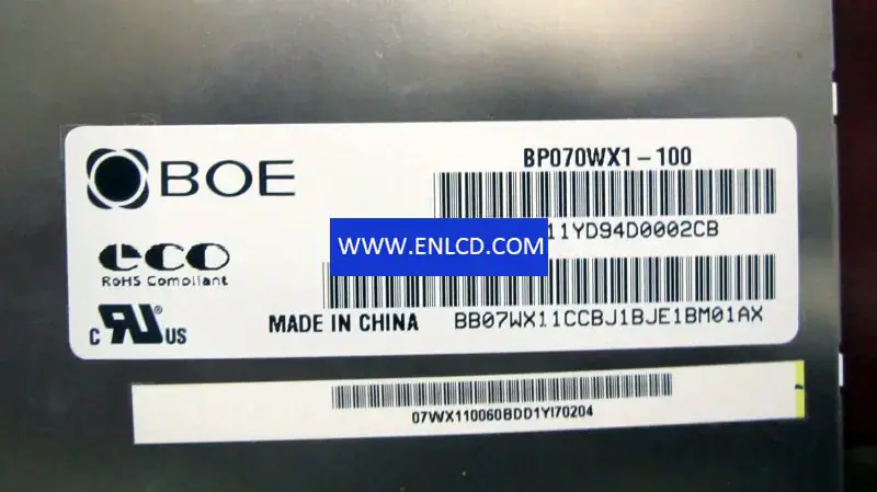 Remplacement du panneau LCD BP070WX1-100 BOE