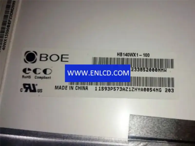 HB140WX1-100 BOE LCD panel replacement for Laptop