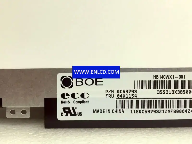 HB140WX1-301 BOE ノートパソコン用 LCD パネル交換品