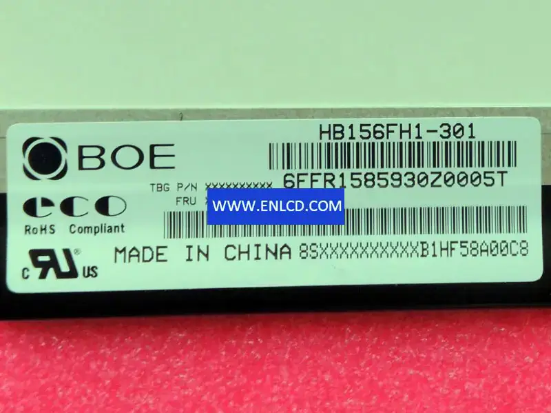 HB156FH1-301 BOE LCD panel replacement for Laptop