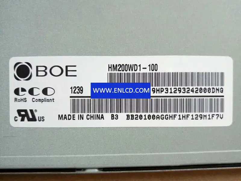 Remplacement du panneau LCD HM200WD1-100 BOE pour moniteur de bureau