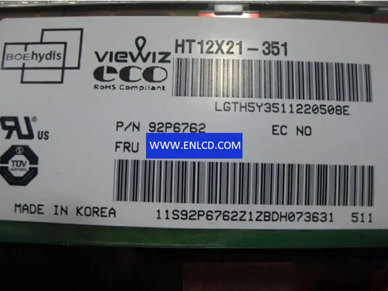 HT12X21-351 Pad ve Tablet için HYDIS LCD panel değişimi