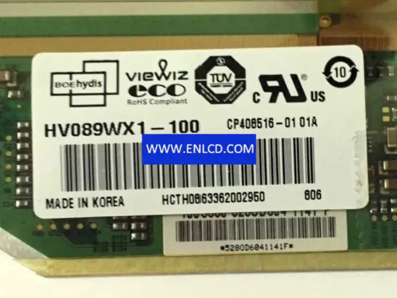 HV089WX1-100 Remplacement du panneau LCD HYDIS pour Pad et tablette