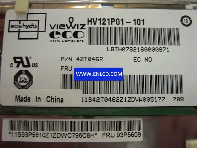 BOE HYDIS HV121P01-101 LCD
