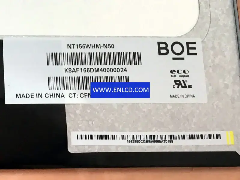 NT156WHM-N50 BOE LCD panel replacement