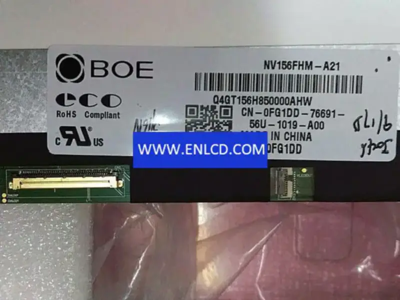 Remplacement du panneau LCD NV156FHM-A21 BOE pour ordinateur portable