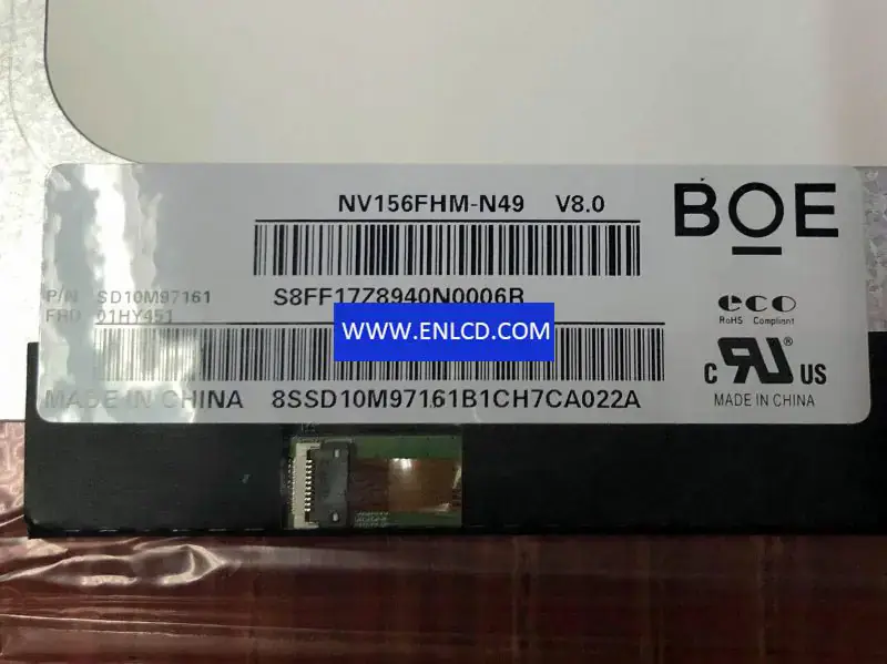Remplacement du panneau LCD NV156FHM-N49 BOE pour ordinateur portable