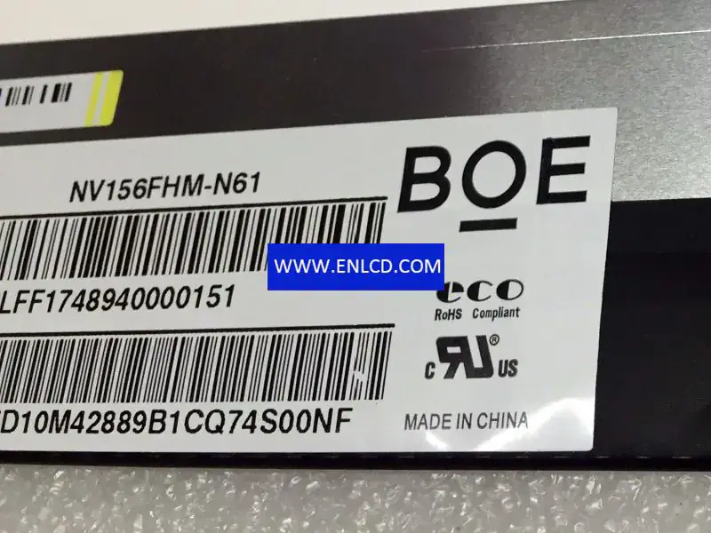 Remplacement du panneau LCD NV156FHM-N61 BOE pour ordinateur portable
