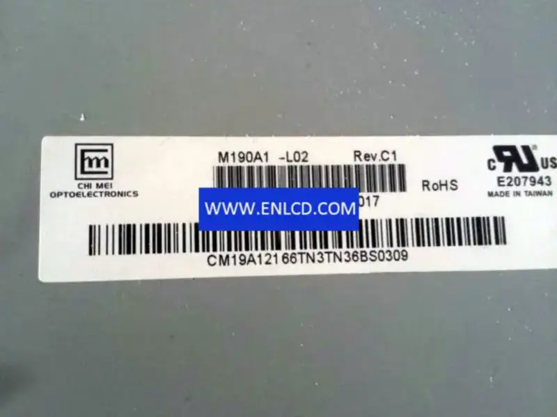 Remplacement du panneau LCD Innolux M190A1-L02 pour écran tactile