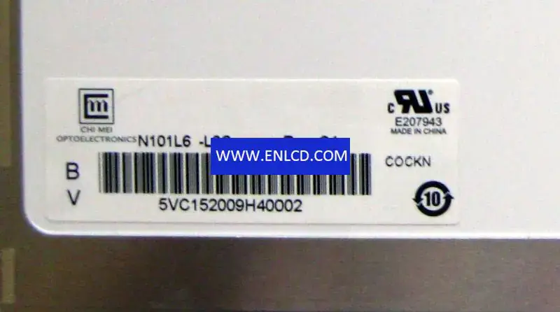 Remplacement du panneau LCD Innolux N101L6-L0C