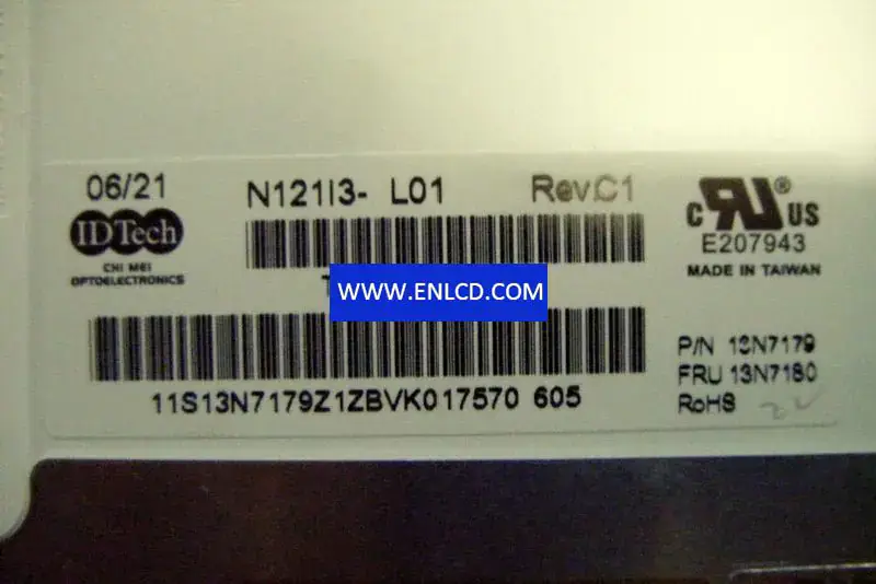 Remplacement du panneau LCD Innolux N121I3-L01