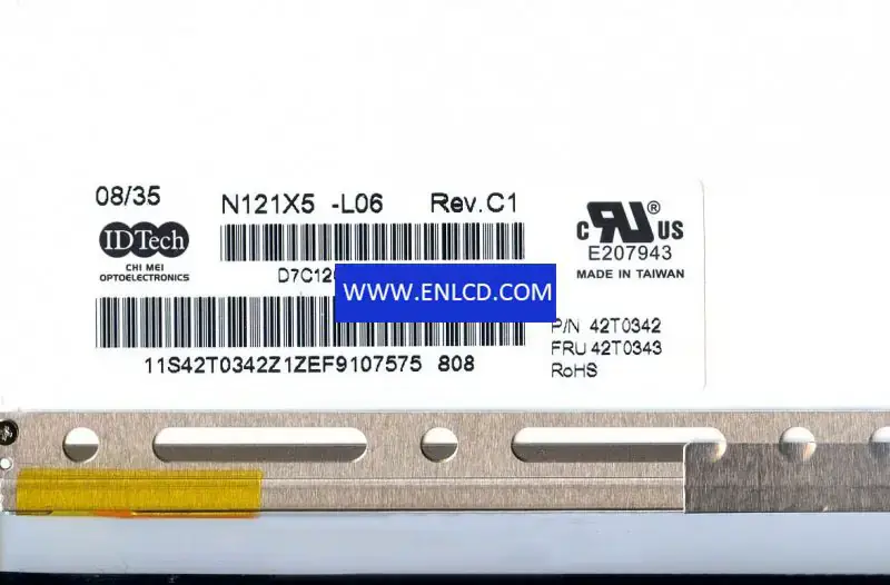 Remplacement du panneau LCD Innolux N121X5-L06 pour ordinateur portable