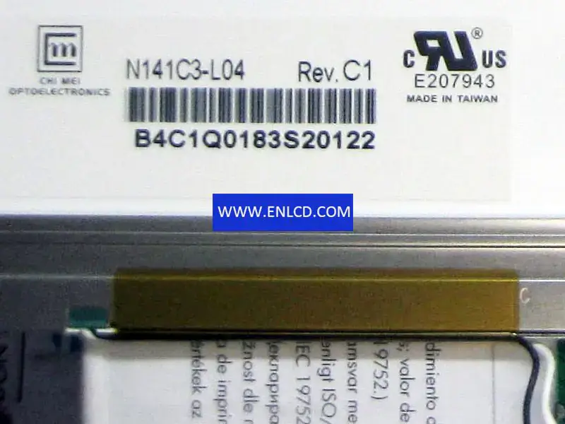 Remplacement du panneau LCD Innolux N141C3-L04 pour ordinateur portable